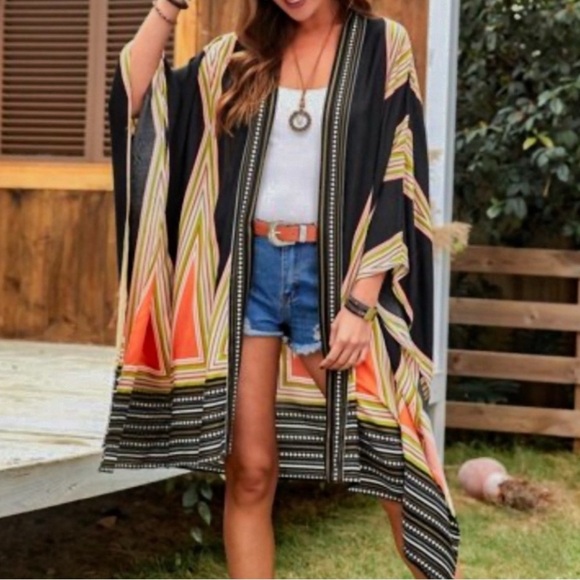NEW Boho swims coverups beach cover up swim cover up Kimono - Picture 5 of 5